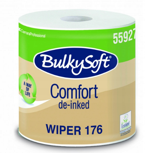 Czyściwo BulkySoft EKO 55927 176mb białe, 2 warstwy, 1 rolka