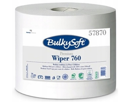 Czyściwo BulkySoft 57870 Premium 760mb białe, 2 warstwy