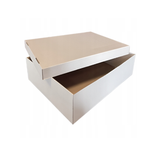 Pudełko na tort składane białe 37x47x15 spód+ wieko 50 sztuk