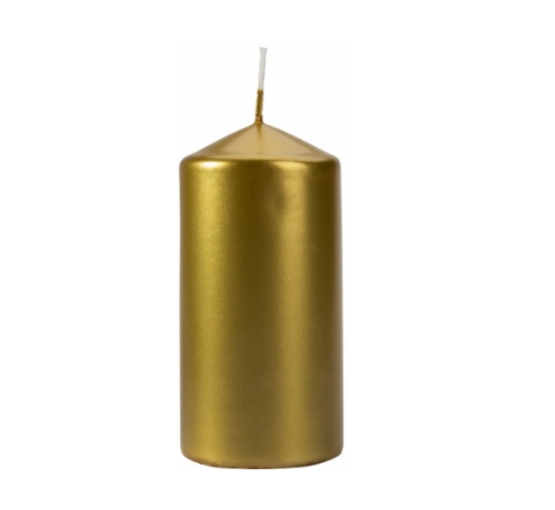 Świeca walec 60/120 złota