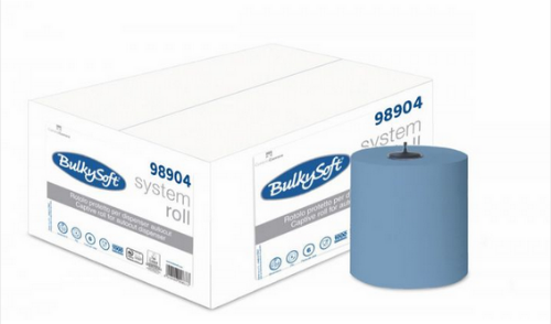 BulkySoft 98904 Autocut ręcznik niebieski, 2 warstwy, 6 rolek