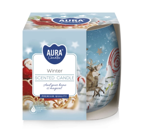 Świeca zapachowa w szkle folia WINTER