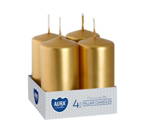 Świeca adwentowa 40/80 złota 4 sztuki