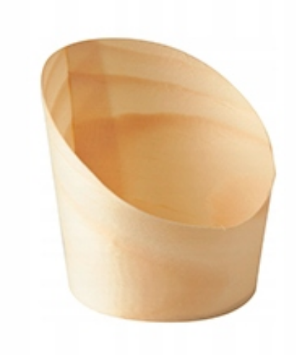 Fingerfood 88333 kubek na przekąski z drewna "pure" 50 szt 