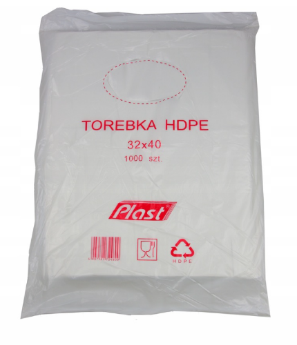 Woreczki HDPE 32/40 1000 sztuk 6my