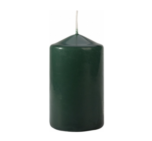 Świeca walec 60/100  butelkowa zieleń