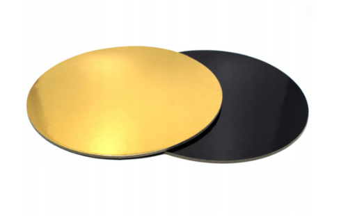 Podkład cukierniczy *26 złoto- czarny 76szt.