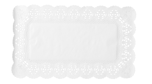 Serwetka pod ciasto 40x30cm biała 100szt.