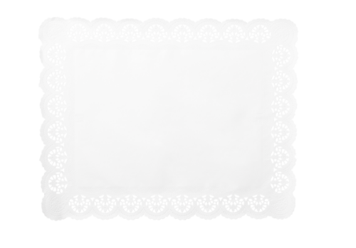 Serwetka pod ciasto 30x25 biała 100 szt.