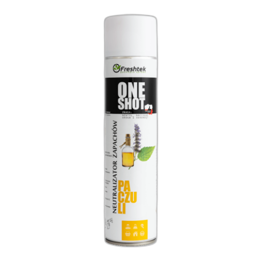 Obrazek Odświeżacz Freshtek ONE SHOT 600ml neutralizator PACZULI