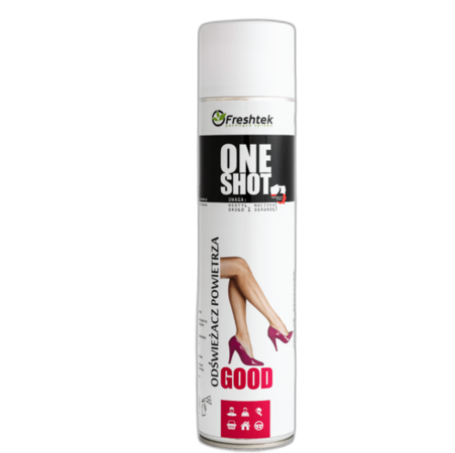 Odświeżacz Freshtek ONE SHOT 600ml perfumy GOOD