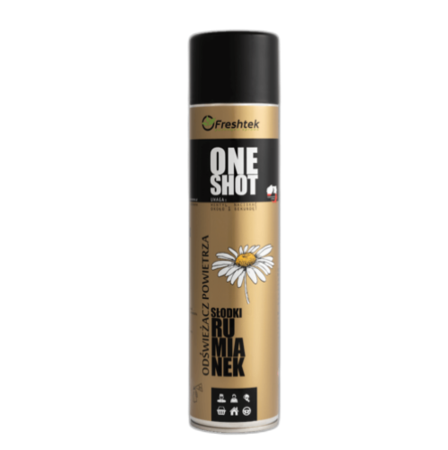 Odświeżacz Freshtek ONE SHOT 600ml perfumy RUMIANEK