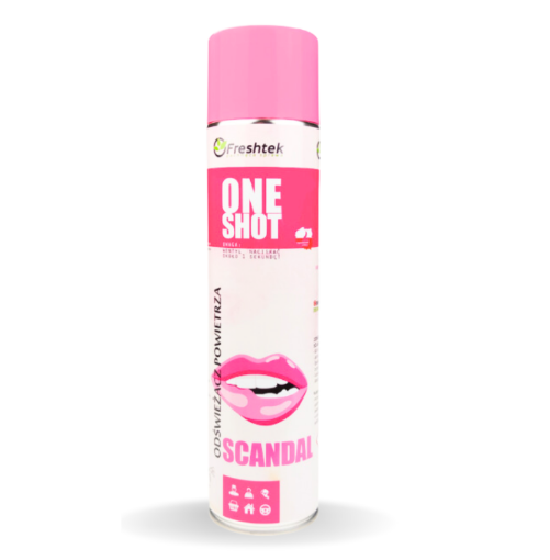 Obrazek Odświeżacz Freshtek ONE SHOT 600ml SCANDAL