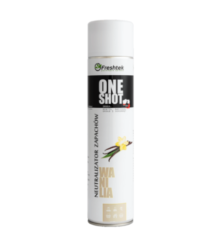 Odświeżacz Freshtek ONE SHOT 600ml WANILIA
