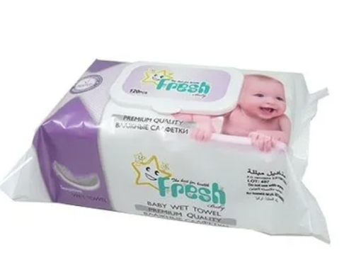 Obrazek Chusteczki nawilżane Fresh Baby 120szt.