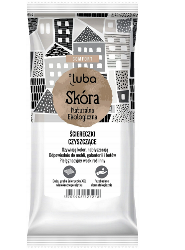 Nawilżane ściereczki LUBA Skóra 32szt.