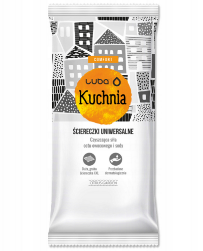 Nawilżane ściereczki LUBA uniwersalne kuchnia 32szt.