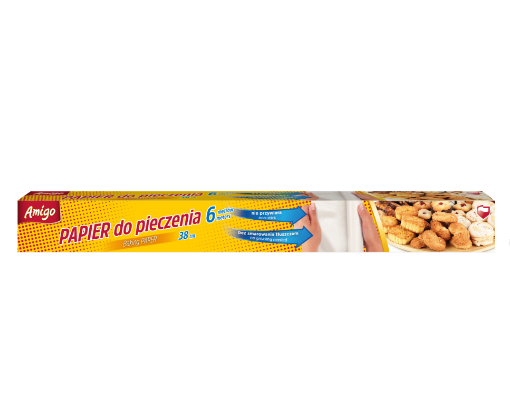 Obrazek Papier do pieczenia AMIGO 38x6mb 7438