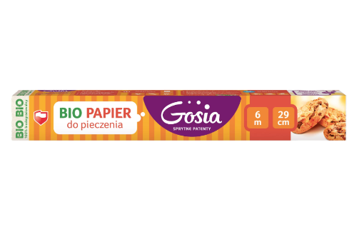 Obrazek Papier do pieczenia GOSIA BIO 29x6mb 1356 