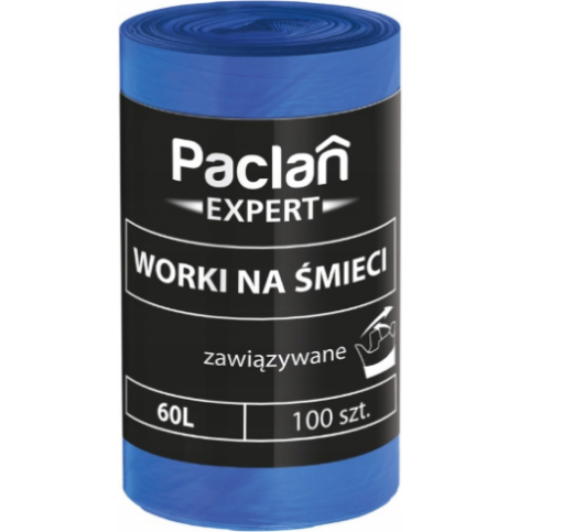 Obrazek Worki na śmieci 60L Multi Expert zawiązywane 100szt