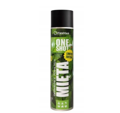 Obrazek Odświeżacz Freshtek ONE SHOT 600ml MIĘTA 