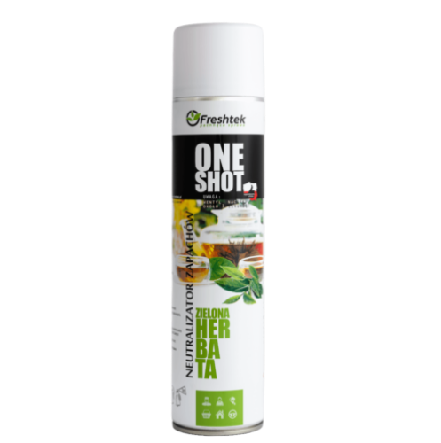 Odświeżacz Freshtek ONE SHOT 600ml neutralizator ZIELONA HERBATA 