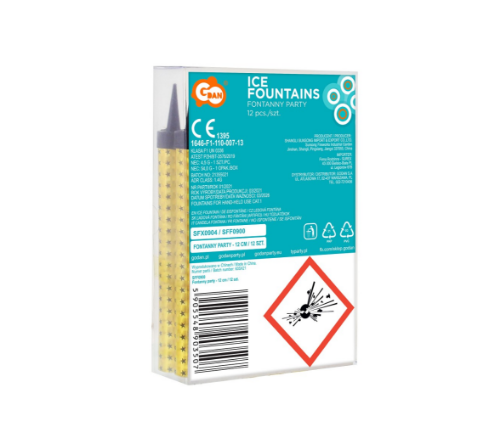 Fontanna tortowa 12cm mix kolor 12szt.