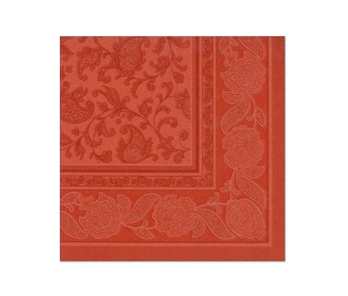 Serwetki ROYAL 1/4 40x40cm terakota Ornament 50szt. 11680