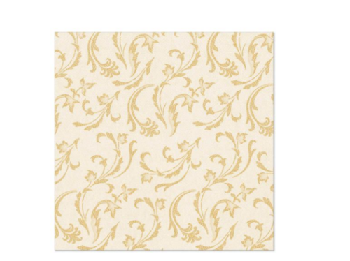 Serwetki ROYAL 1/4 40x40cm szampan Damascato 50szt. 84995