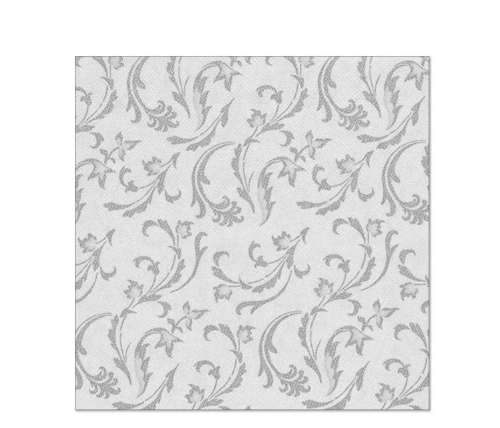 Serwetki ROYAL 1/4 40x40cm szare Damascato 50szt. 85005