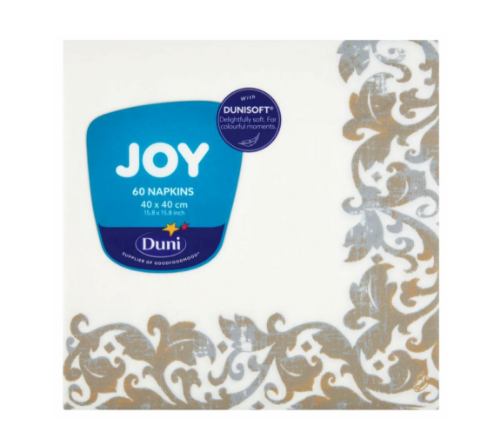 Serwetki DUNI 40x40 1w Festiva białe 60szt.