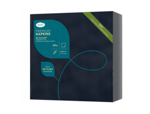 Serwetki DUNI 40x40 1w DUNISOFT czarne 60szt.