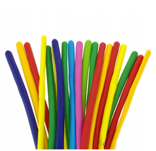 Balony pastelowe rurki włoskie mix kolor D4 100szt.