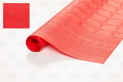 Obrus DAMAS 1,20mx6mb czerwony