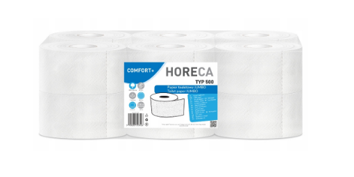 Obrazek Papier toaletowy JUMBO HORECA celuloza 2w 100mb 12 rolek