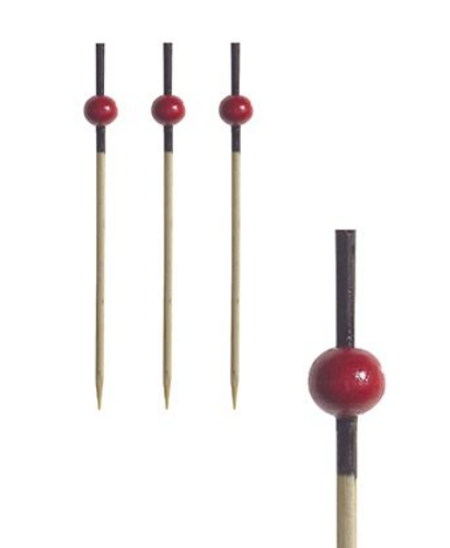 Patyczki szpilki Red Pearl 7cm 250szt - 81006