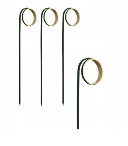 Patyczki szpilki Twister 11cm czarne 100szt 88125