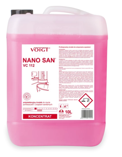 NANO SAN 10L antybakteryjne mycie sanitariatów
