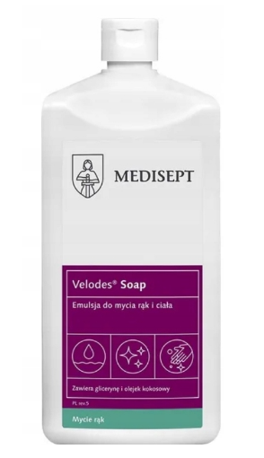 Velodes Soap 500ml emulsja do mycia rąk ciała