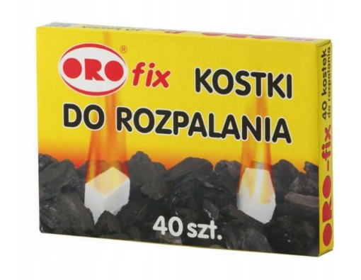 Kostka do rozpalania w komink ORO białe a40szt /24