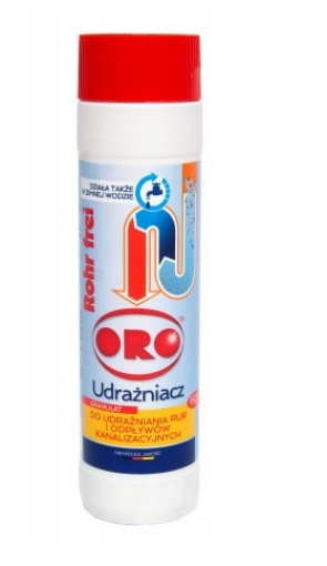 Granulki do udraż rur ORO 600g na zimno /12