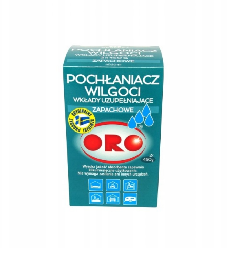 Pochłaniacz wilgoci zapachowy zapas ORO 2x450g /6