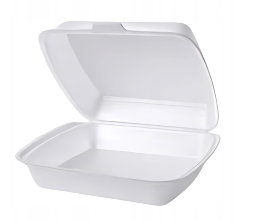 Pojemnik obiadowy styropianowy niedzielony HP4 biały a125/2 1007256