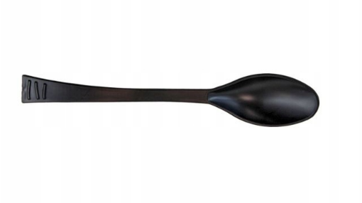 Łyżka WAVE 20cm czarna wielorazowa 40szt