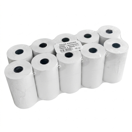 Rolki termiczne 76 mm x 30 m 10 sztuk