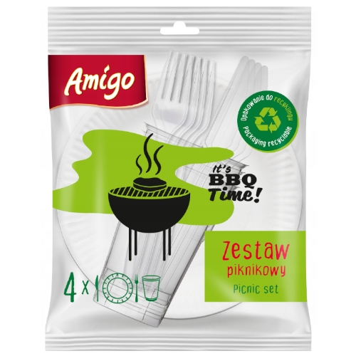 Zestaw piknikowy AMIGO dla 4 osób