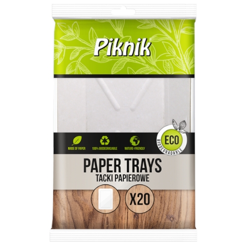 Tacka papierowa prostokątna 20 szt